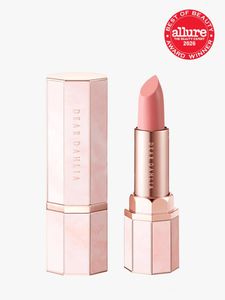 Dear Dahlia Lip Paradise Sensual Lip Glow in branded component on a light gray background with 2026 BoB seal in the top right corner
