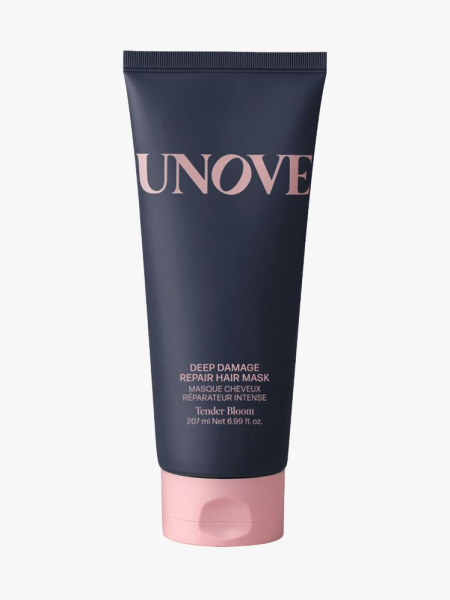 Unove Deep Damage Repair Hair Mask in branded tube component on a light gray background
